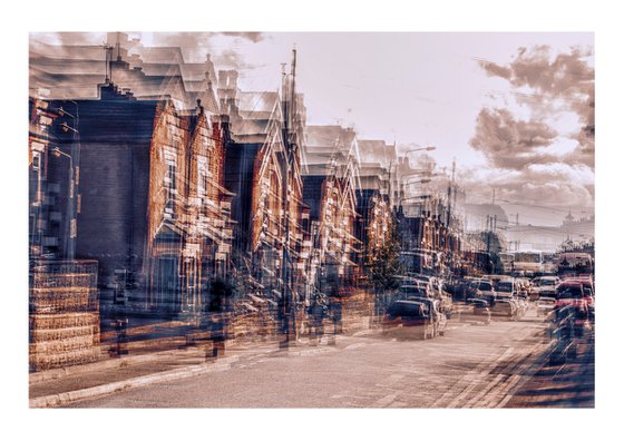 Inner City Streets 9. Abstract street scene. Limited Edition Photography Print #1/15