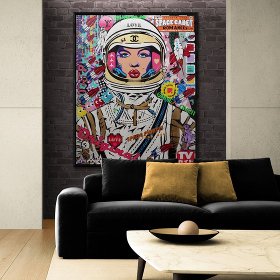 Cadet Monroe 120cm x 150cm Space Cadet Textured Urban Pop Art