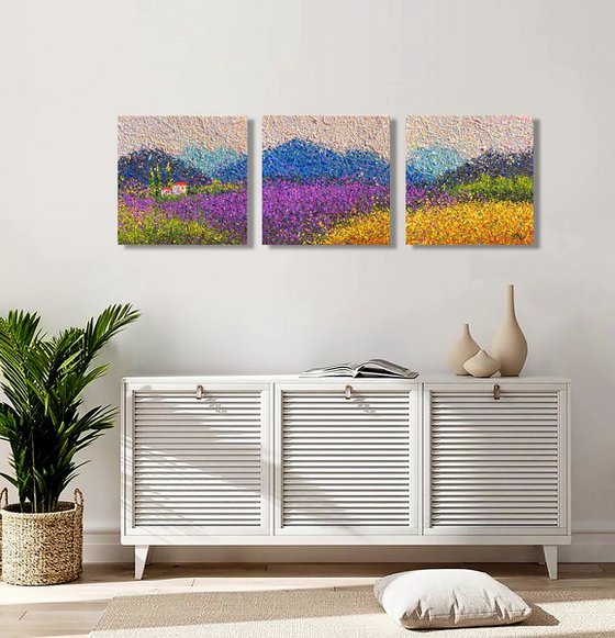 Eternal Summer Horizon - triptych