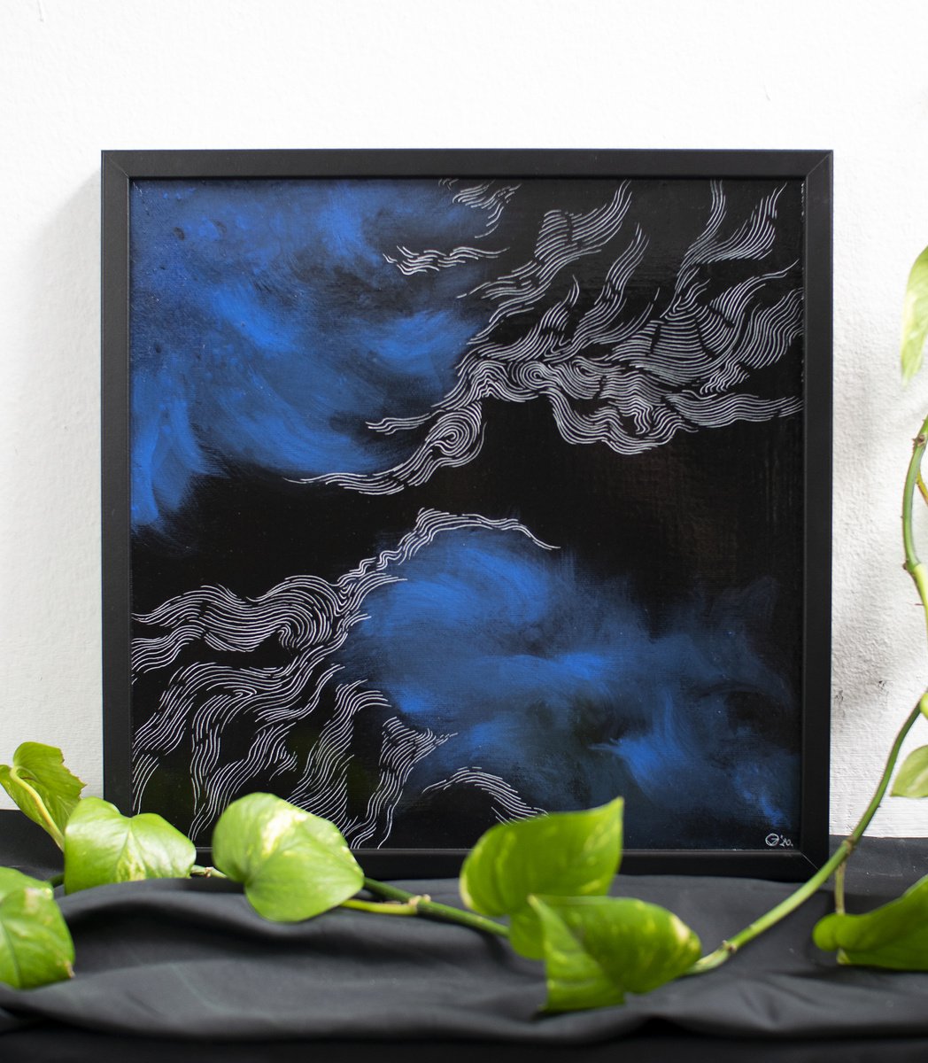 Blue wave 02 by Sandra Janjatovic