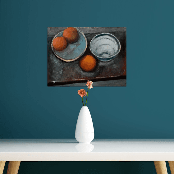 Still life with Oranges