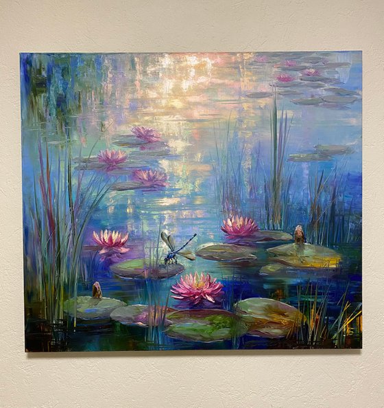 Time to contemplate ... pond, water lilies, Monet