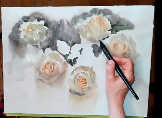 White roses