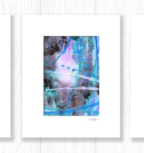 A Divine Dream Collection 3 - 3 Abstract Paintings in mats by Kathy Morton Stanion by Kathy Morton Stanion