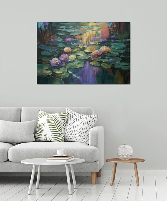 Giverny's Purple Evening