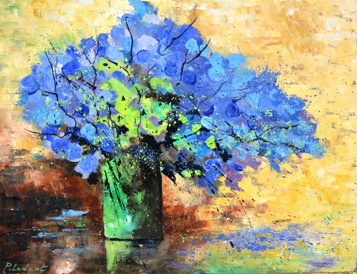 Blue Still Life -6523 By Pol Henry Ledent, 24 X 20, Artwork For Sale On Artfinder