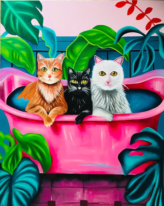 PuSsYcAtS iN tHe BaTh