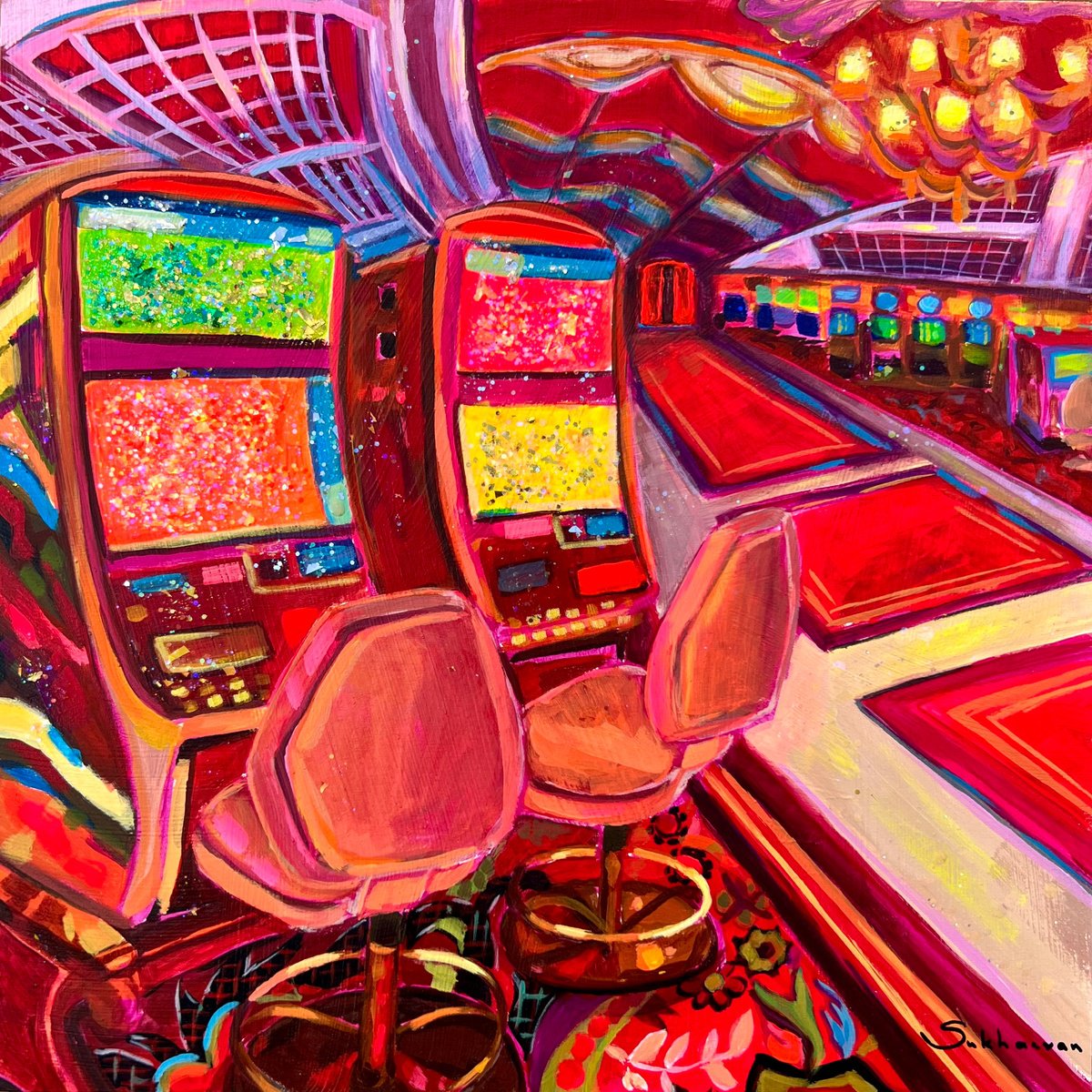 Las Vegas. Wynn Casino Interior by Victoria Sukhasyan