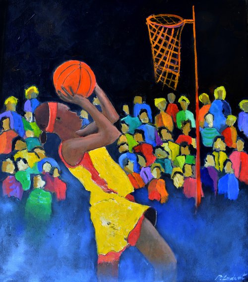 Playing basketball by Pol Henry Ledent