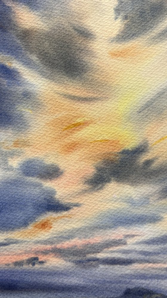 Spain in Amber Clouds