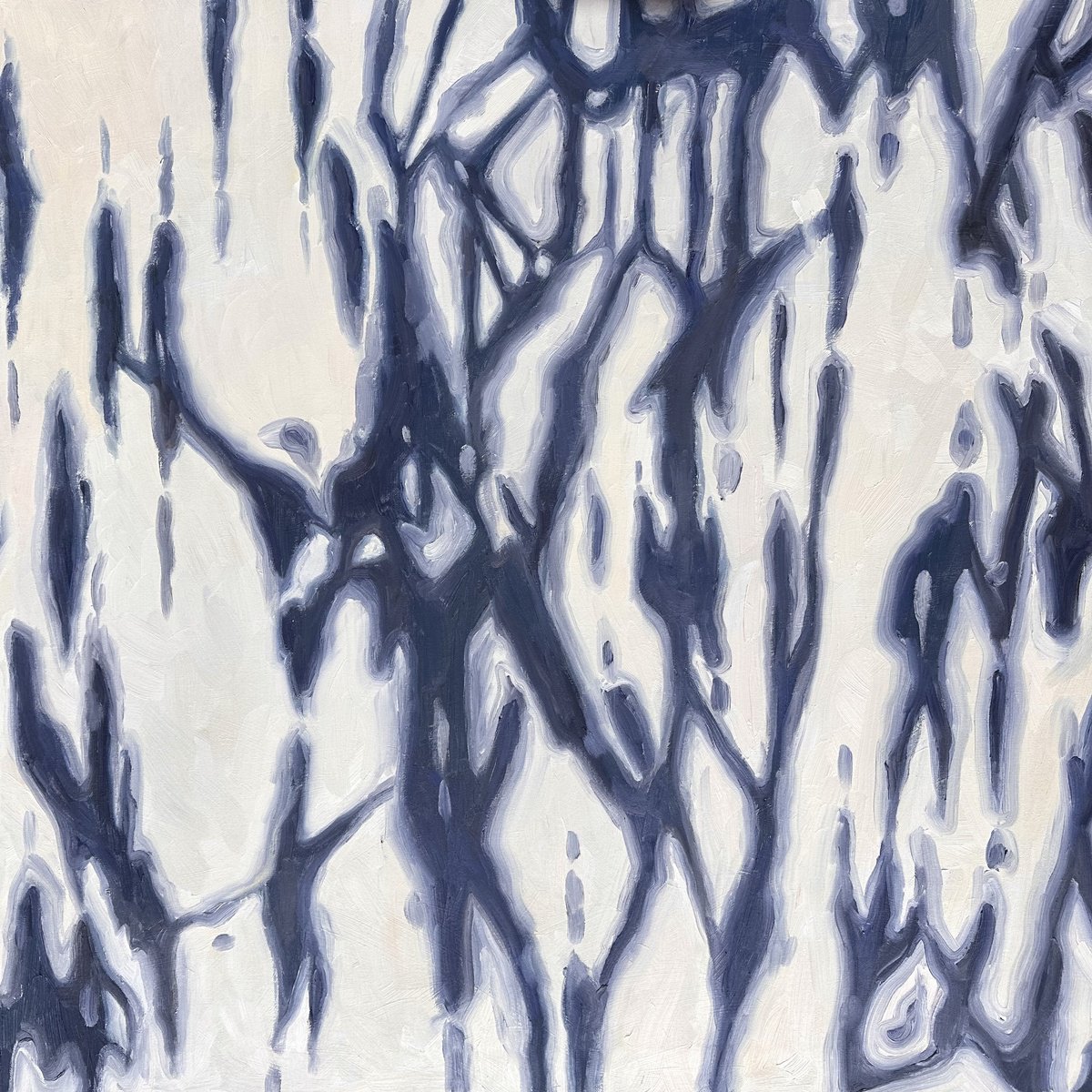 Organic Abstract Oil Painting By Nataliya Lemesheva, 31 X 31", Shadow 42, Original Artwork