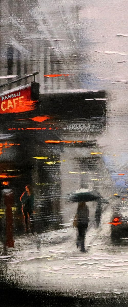 Winter Coming to Fanelli Cafe by Chin H Shin