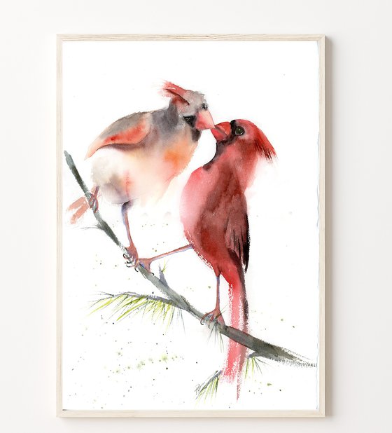 Kissing birds