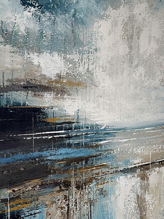 Silent Drift of Light-blue landscape