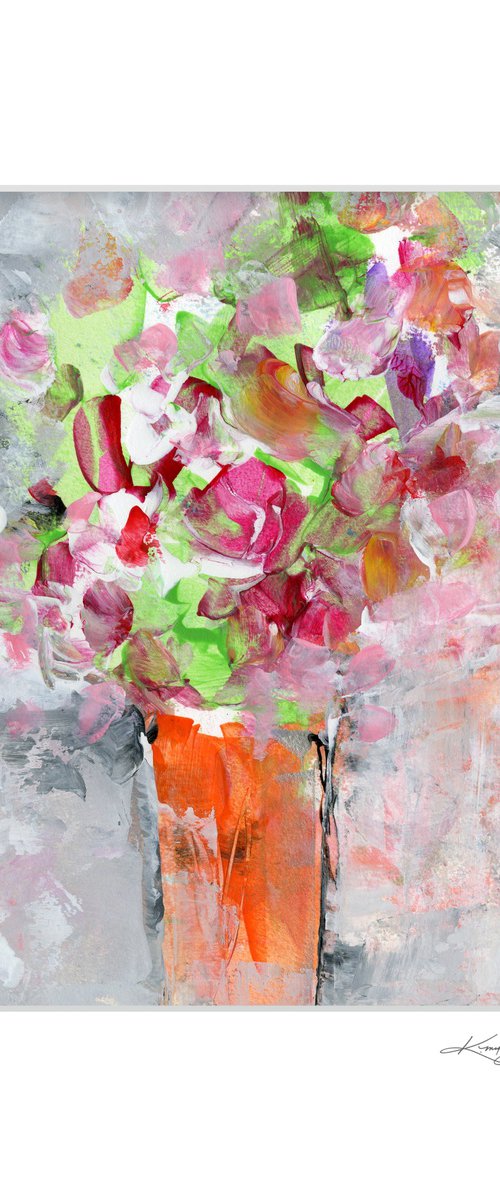 Flowers In Vase 22 - Floral Painting by Kathy Morton Stanion by Kathy Morton Stanion