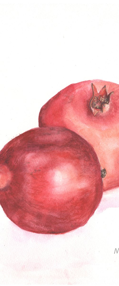 Two Pomegranates. by Mag Verkhovets