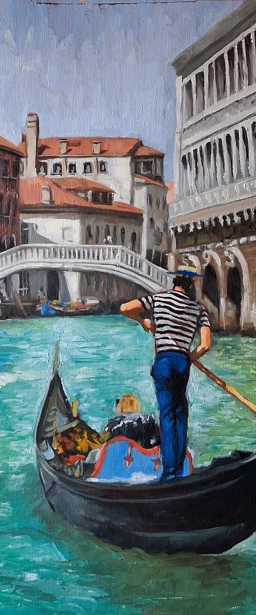 The Gondola ride through Venice by Steffan Johnson