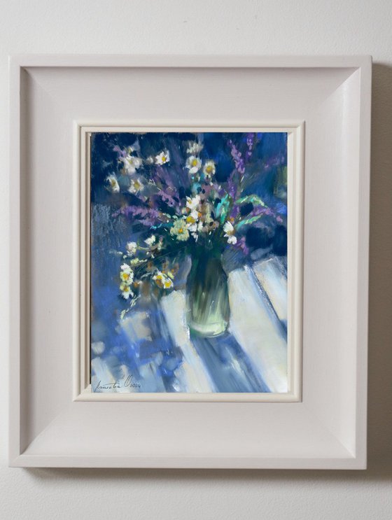 Blue mood. Wildflowers