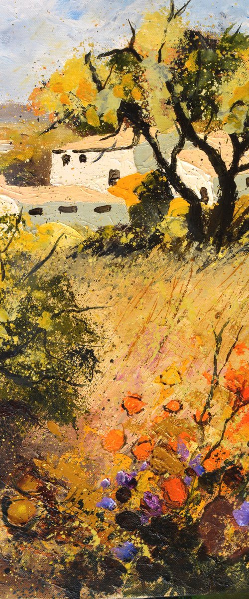 Provence landscape and flowers by Pol Henry Ledent