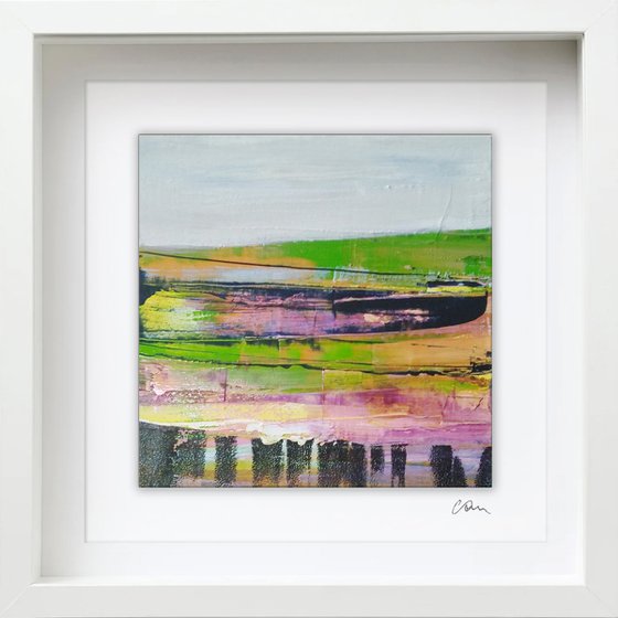 Framed ready to hang original abstract - abstract landscape #32