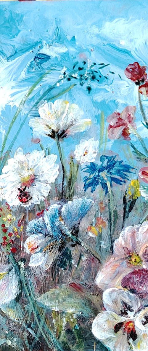 Author's miniature "The Flowers' Joy". by Elena Pertceva