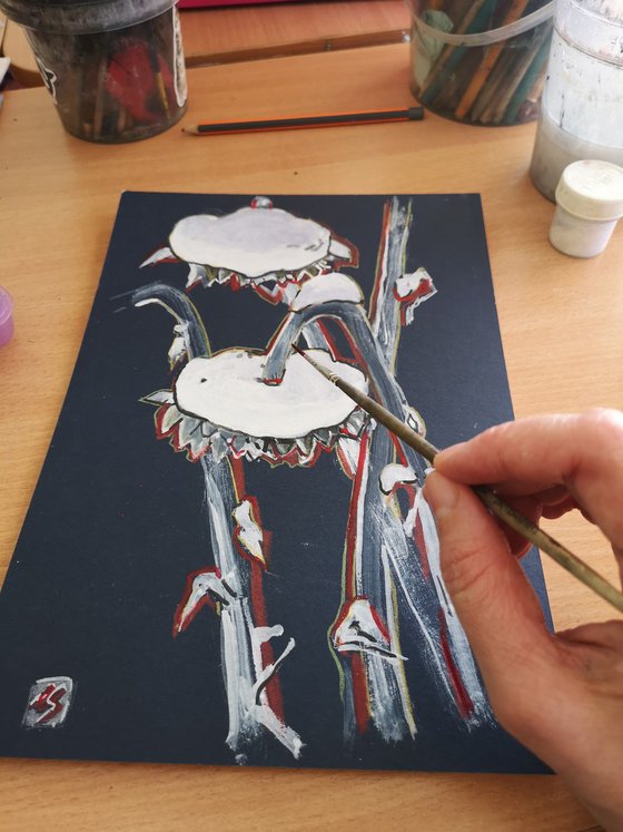 Winter. Sunflowers.№2