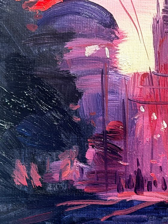 Tram at Dusk