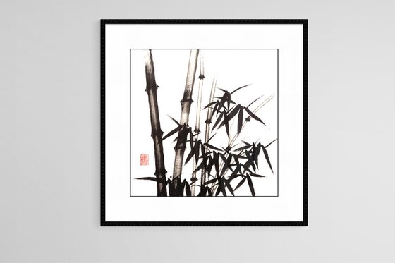 The magic of the bamboo forest - Bamboo series No. 2109 Oriental Chinese Ink Painting