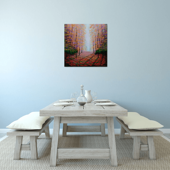 Shimmering Amber Glade