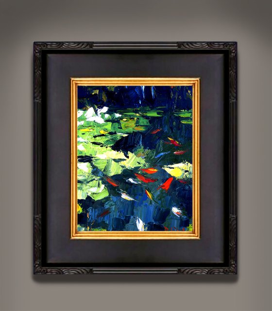 Water Lilies and Goldfishes