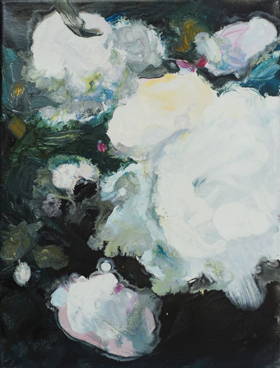 Bouquet of flowers, peonies, roses, original oil painting, 30*40cm by Viktoria Kokhanenko