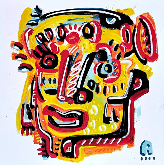 CRAZY FACE 60x60cm