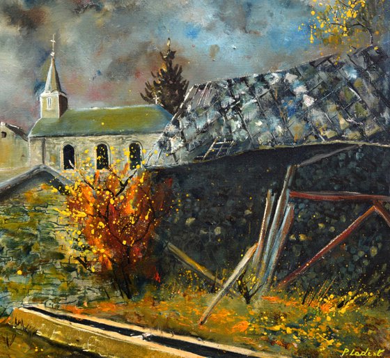An old village in autumn