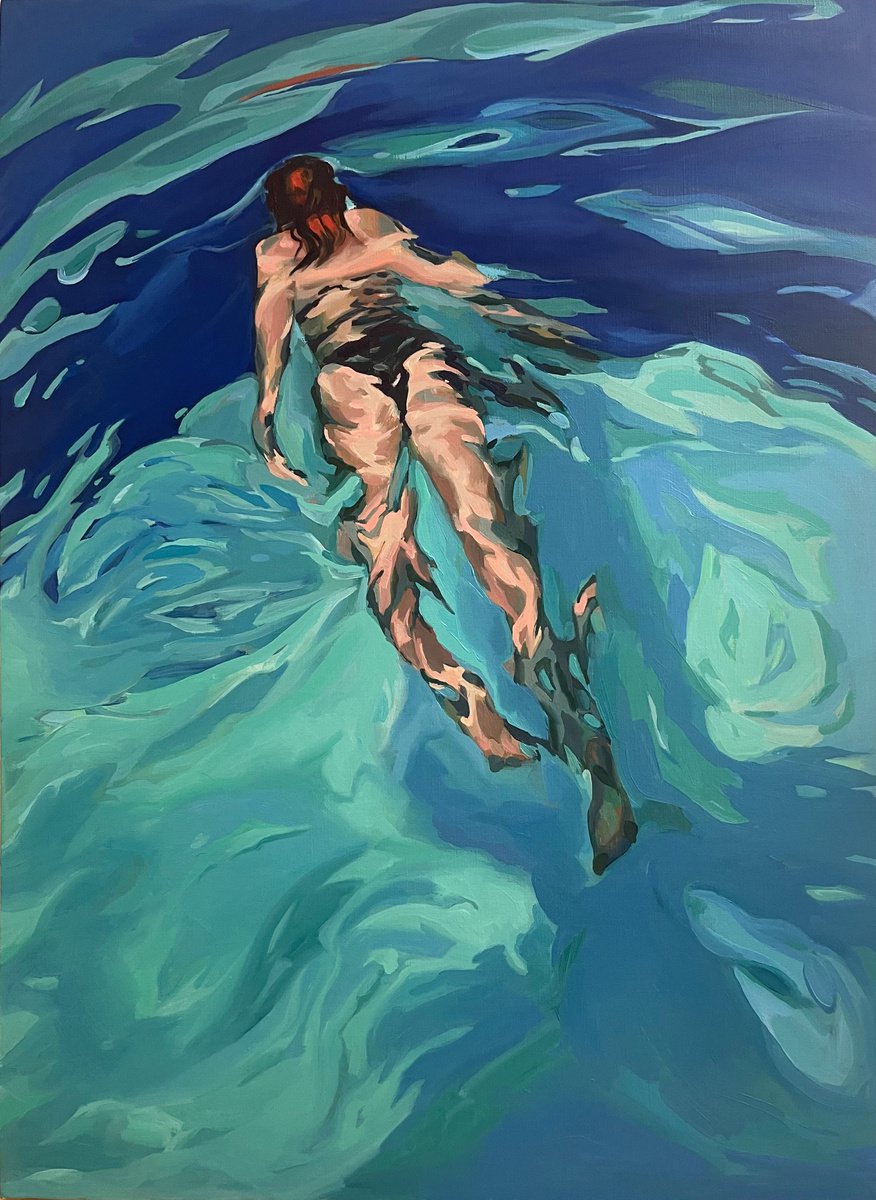 Girl in the pool by Guzel Min