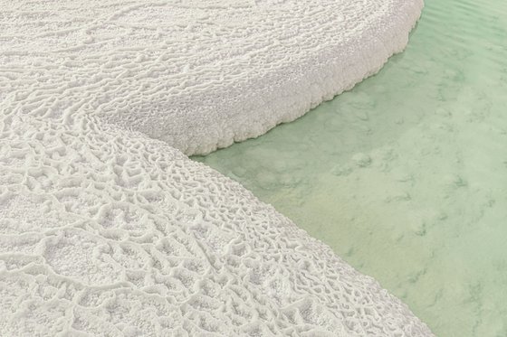 Dead Sea. Near the clear water