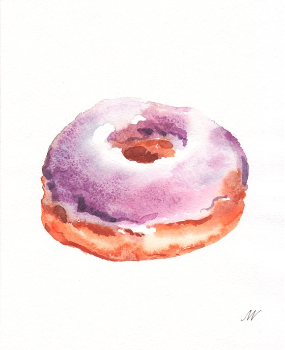 Violet donut.