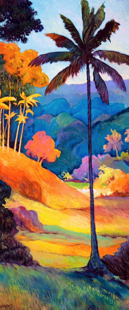 Lone Palm in a Summer Glow by Suren Ter-Avakian