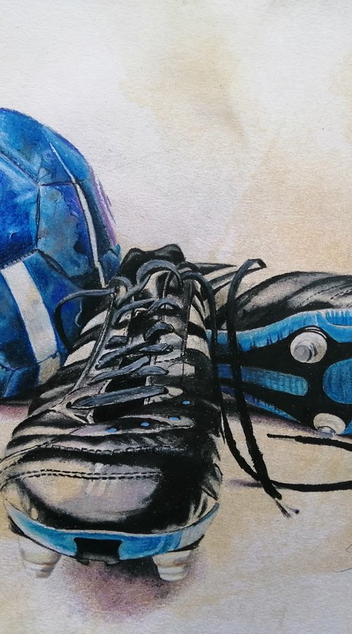 Football boots by Joanne  Hill