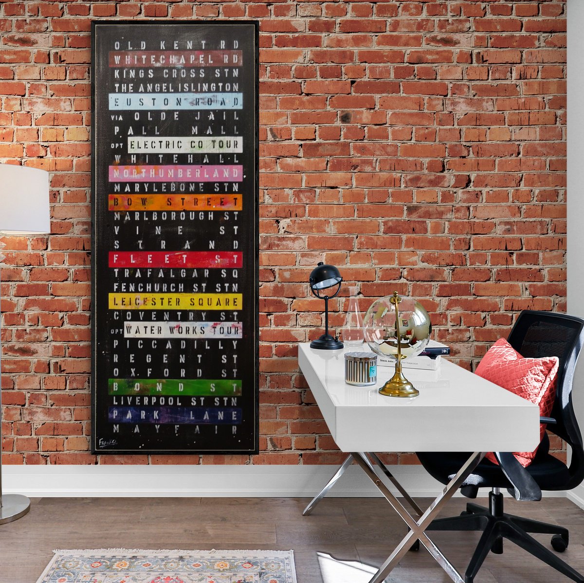 Heading to Mayfair 160cm x 60cm Urban Pop Art Spray paint painting by