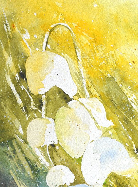 Lily of thevalley watercolor