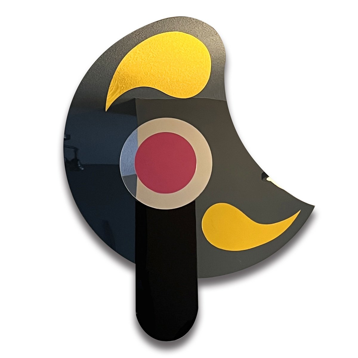 Geometric Abstract Collage By Dong Su, 16 X 24, Eclipse Of Emotions, Original Artwork