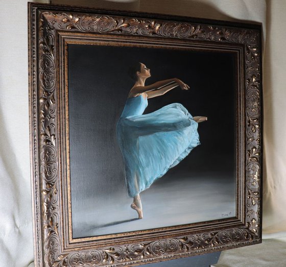 Movement, Portrait of a Dancer, Ballet, Ballerina, Young Dancer Painting