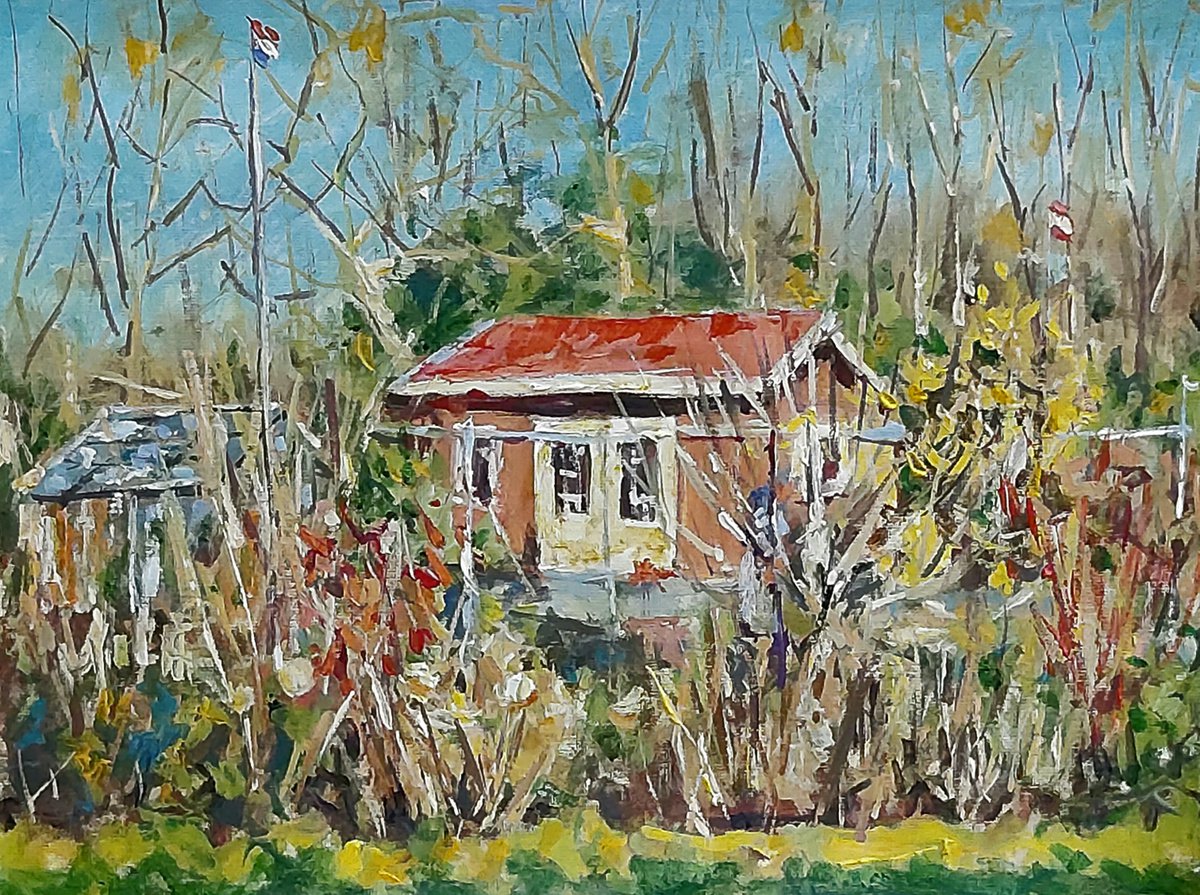 Garden House in the winter by Dimitris Voyiazoglou