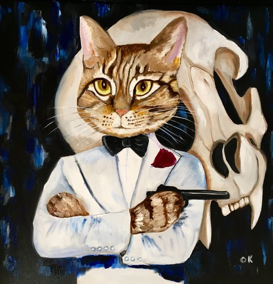 Cat James Bond 007. Spectre.