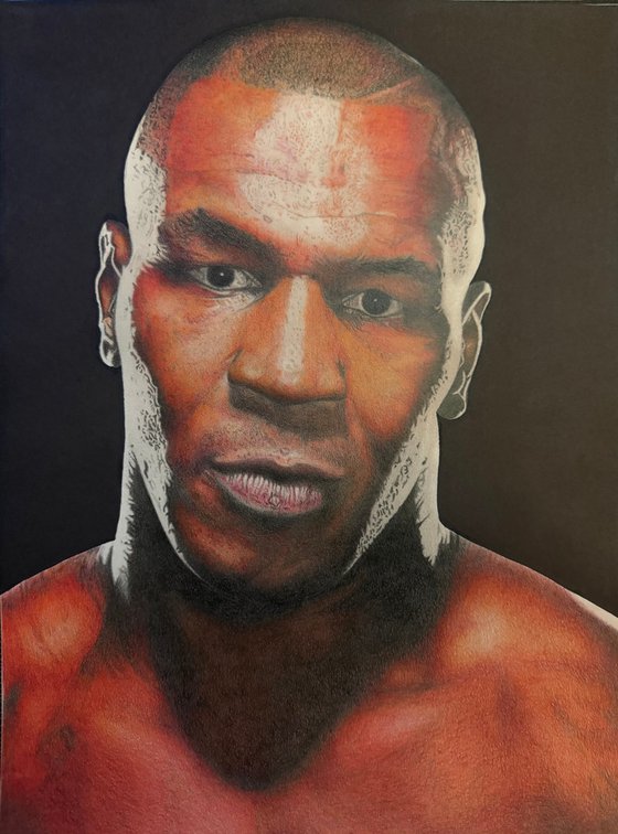 Mike Tyson Portrait Colored Pencil