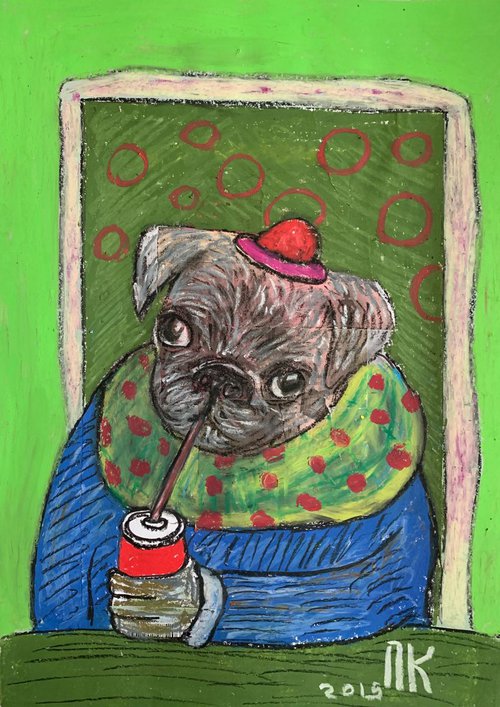 Pug and can by Pavel Kuragin