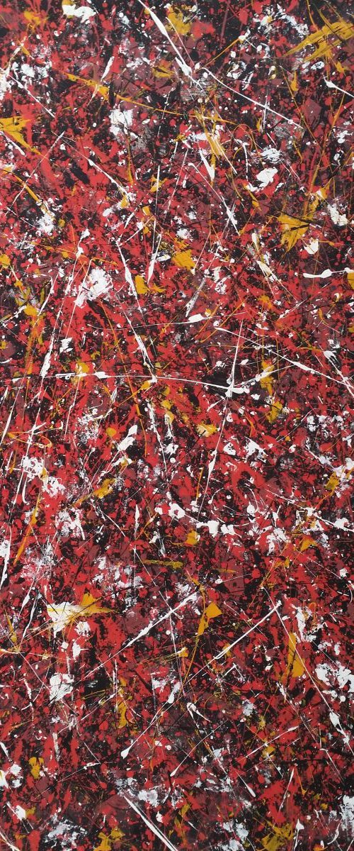 Modern Abstract ACRYLIC PAINTING on CANVAS by M.Y. by Max Yaskin