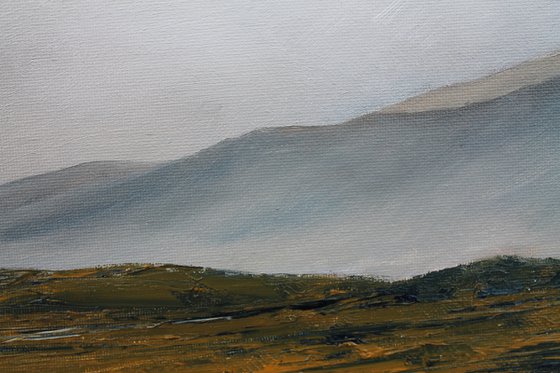 Fading Light Donegal Hills, Irish Landscape