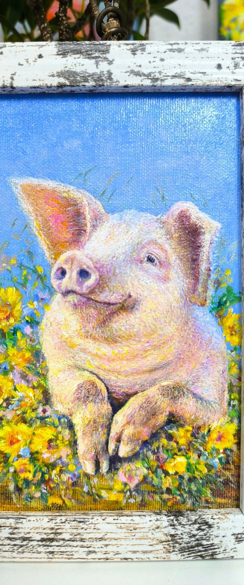 A Very Happy Pig by Anastasia Woron