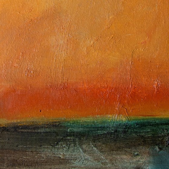 Mountain Field; Orange